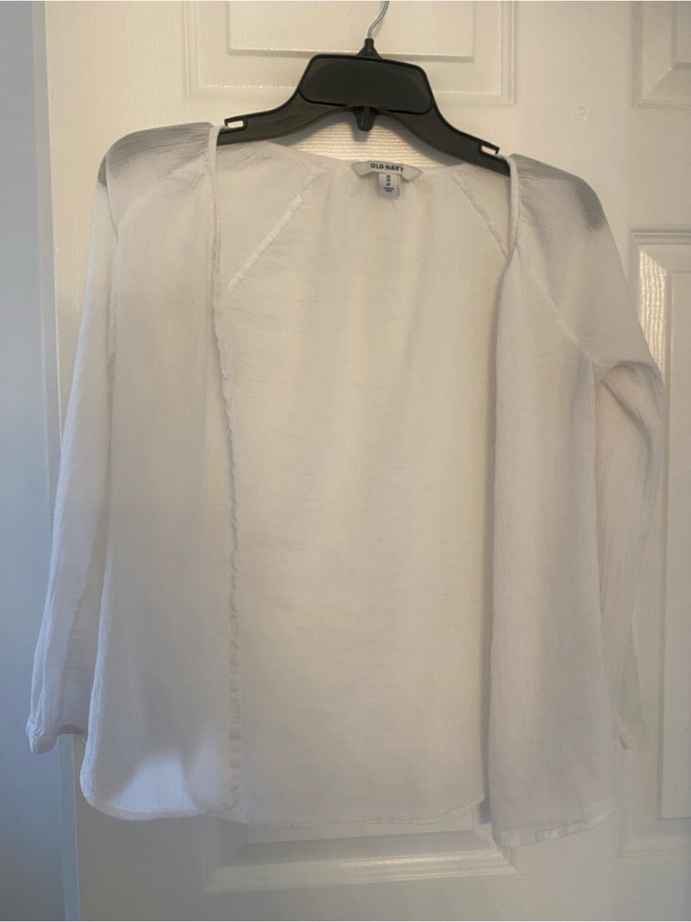 Old Navy White Sheer Women's Top